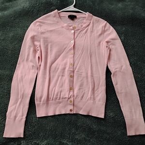 J. Crew Pink Button Up Cardigan Sweater Women's Size XS